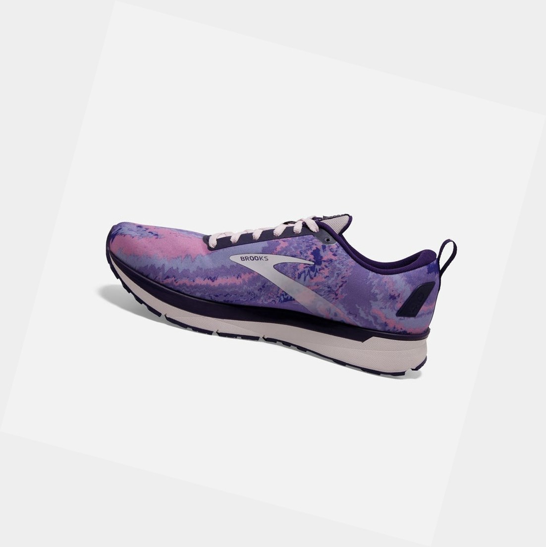 Scarpe Running Strada Donna Brooks Revel 4 Viola Nere | QPNRDG-571