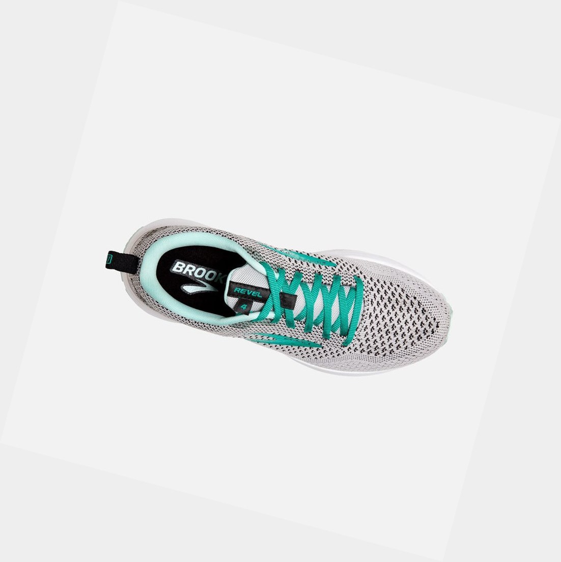 Scarpe Running Strada Donna Brooks Revel 4 Grigie Nere | TVFEUY-417