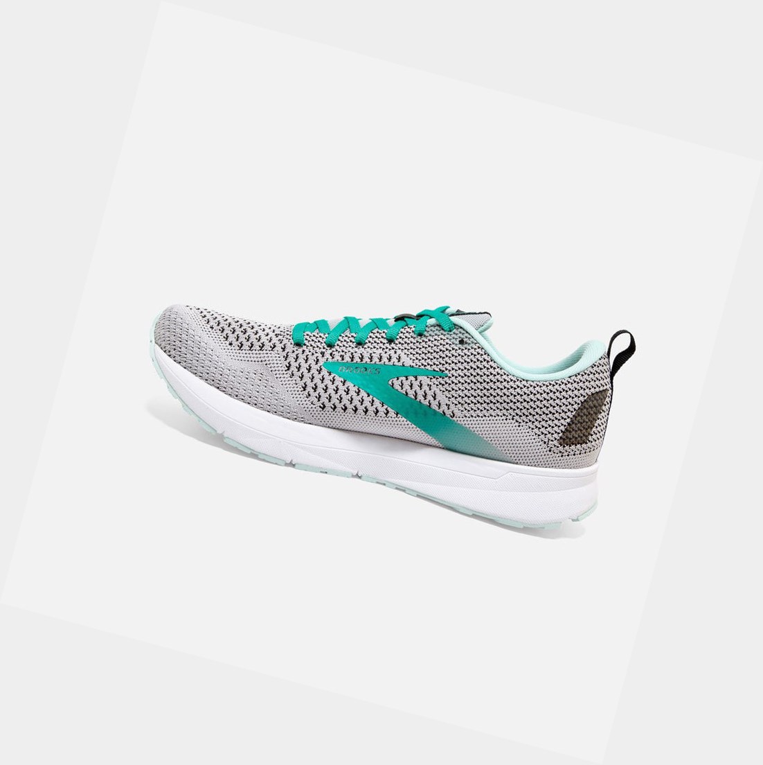 Scarpe Running Strada Donna Brooks Revel 4 Grigie Nere | TVFEUY-417