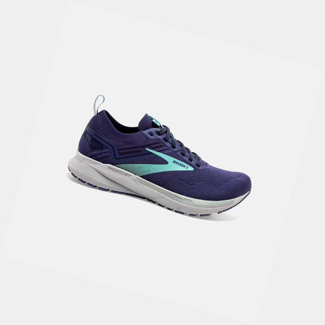 Scarpe Running Strada Donna Brooks Ricochet 3 Blu | DRMOGW-197