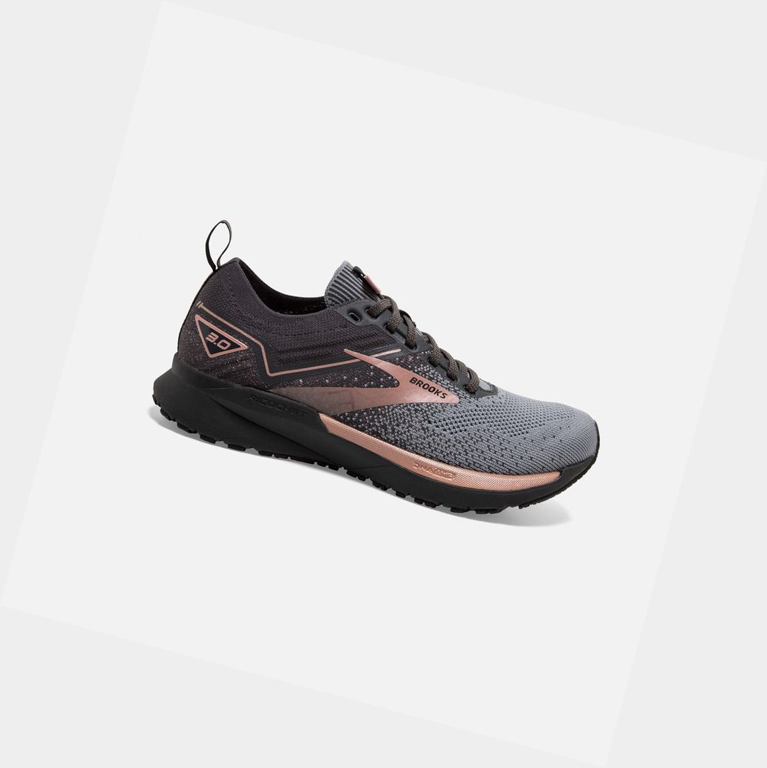 Scarpe Running Strada Donna Brooks Ricochet 3 Grigie Nere Rosa Oro | OXBLVT-084