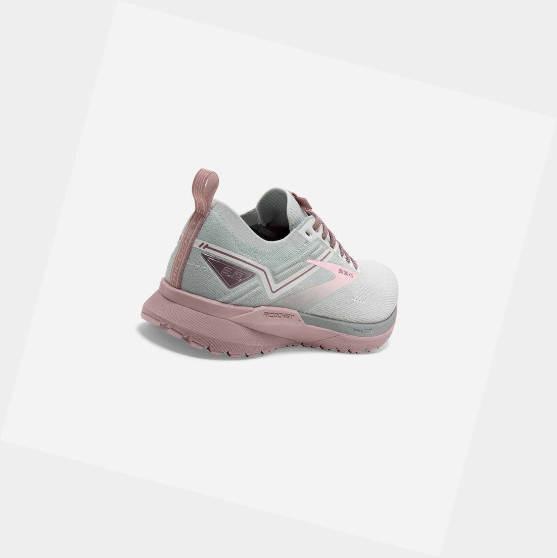 Scarpe Running Strada Donna Brooks Ricochet 3 Bianche Rosa | TIARPZ-748