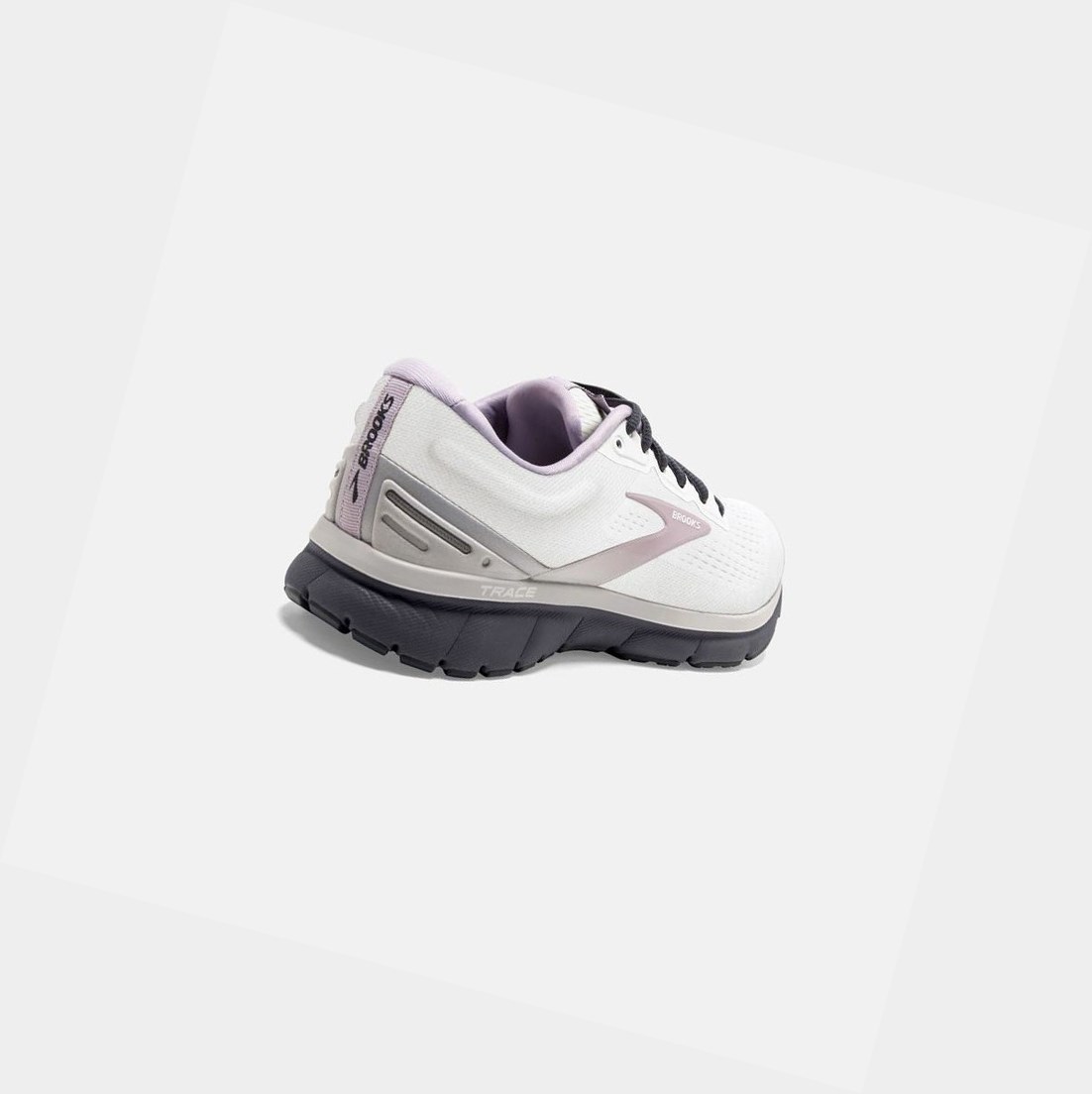 Scarpe Running Strada Donna Brooks Trace Bianche Grigie Blu | OLSDZN-039