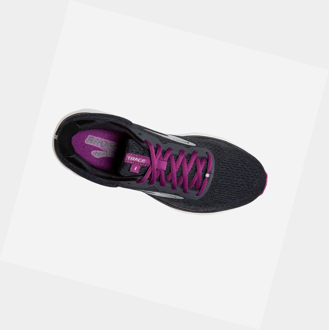 Scarpe Running Strada Donna Brooks Trace Nere | SBOQLG-398