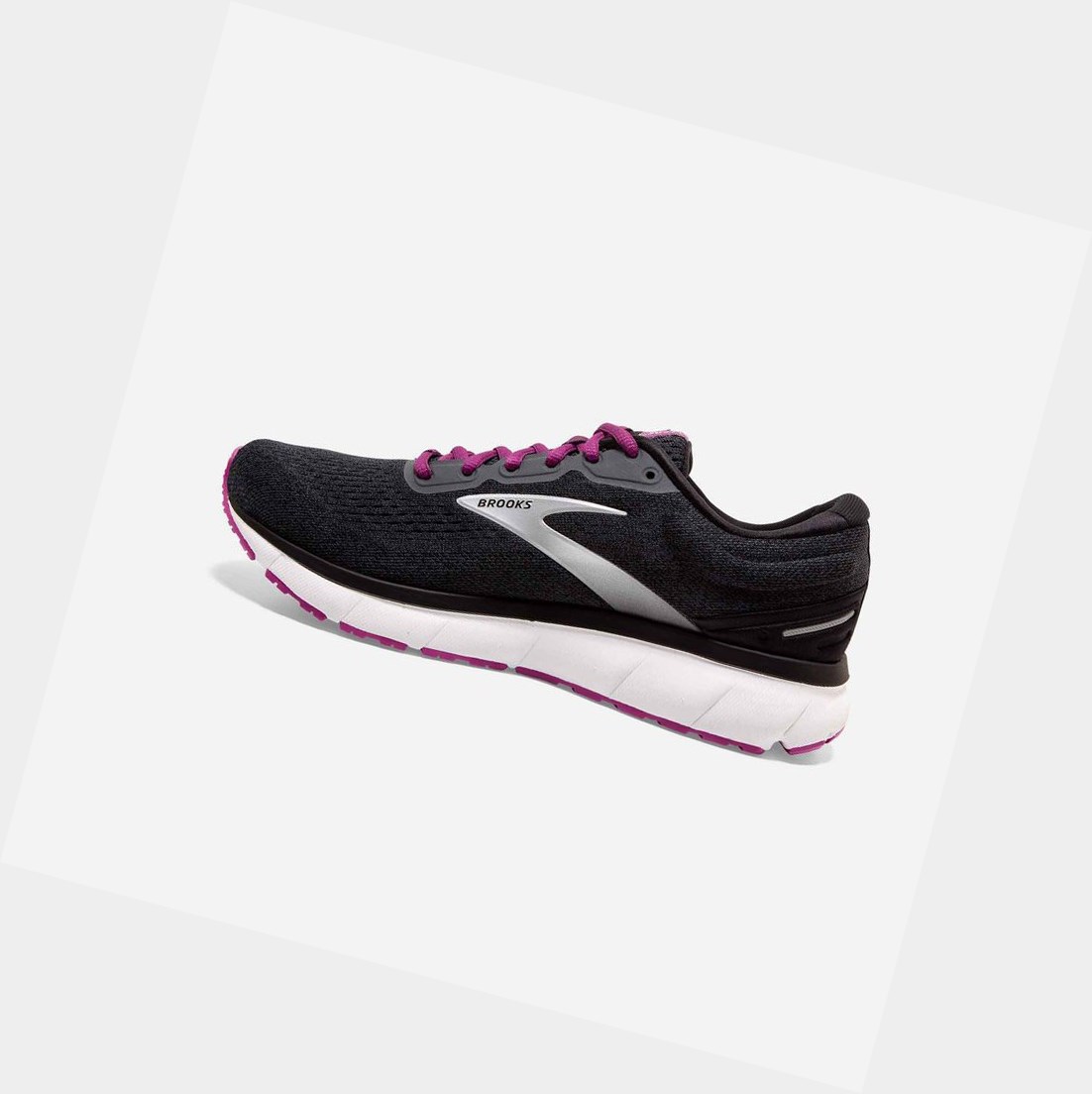 Scarpe Running Strada Donna Brooks Trace Nere | SBOQLG-398