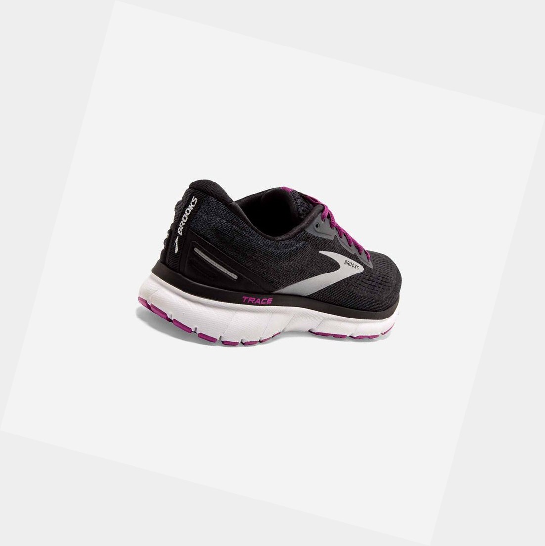 Scarpe Running Strada Donna Brooks Trace Nere | SBOQLG-398