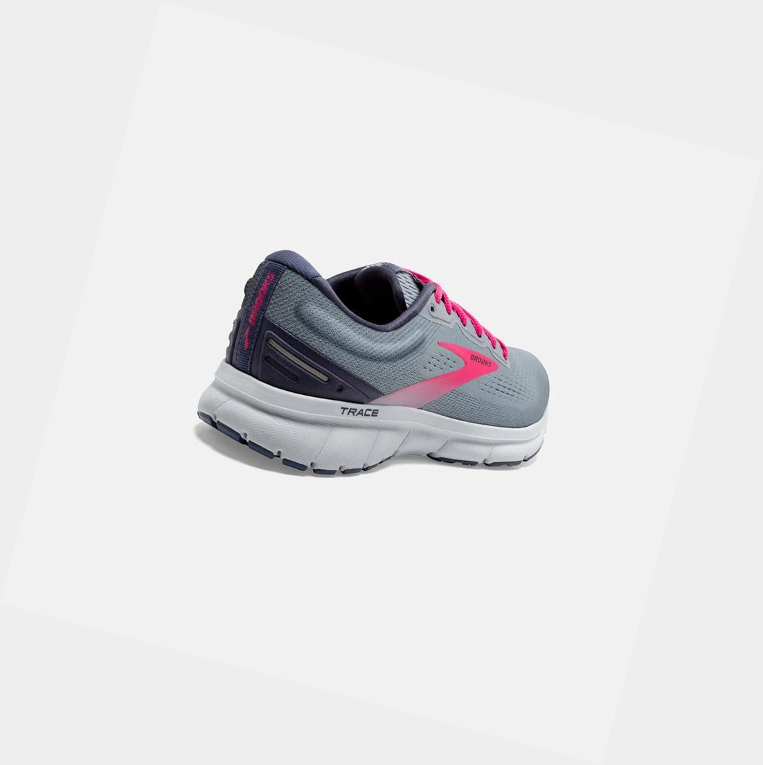 Scarpe Running Strada Donna Brooks Trace Grigie | YXQBIF-405