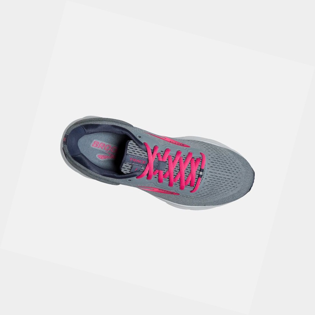 Scarpe Running Strada Donna Brooks Trace Grigie | YXQBIF-405