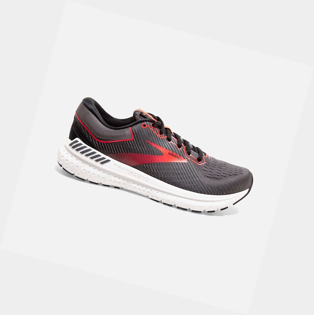 Scarpe Running Strada Donna Brooks Transcend 7 Nere Corallo | FDKPXY-369