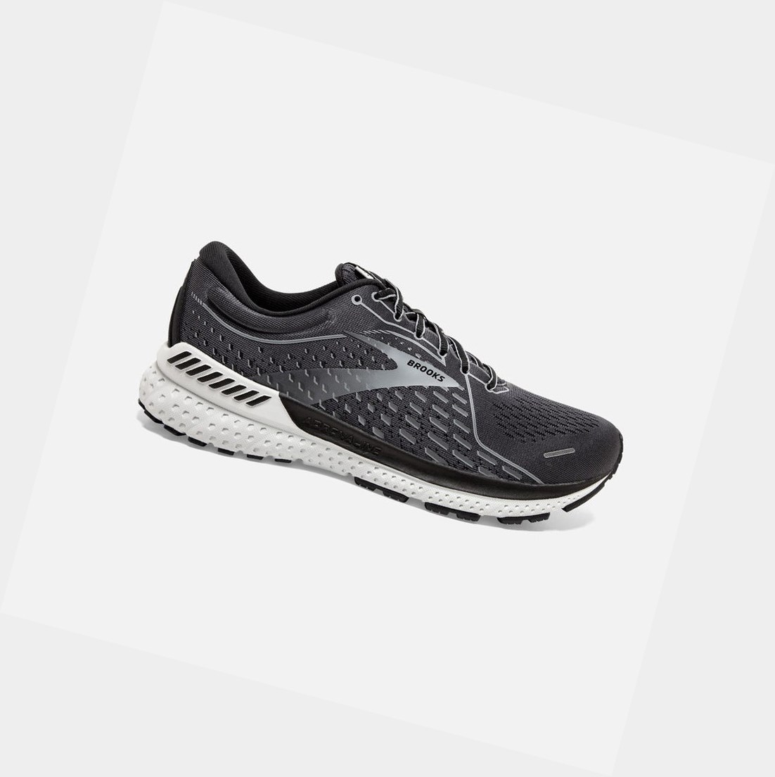 Scarpe Running Strada Uomo Brooks Adrenaline GTS 21 Nere Grigie | FXKLCM-196