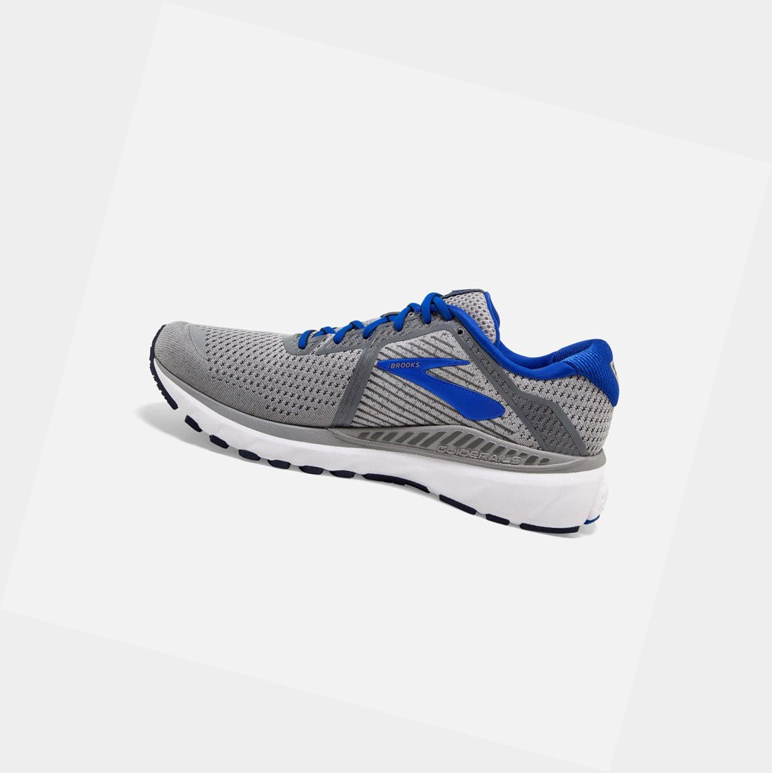 Scarpe Running Strada Uomo Brooks Adrenaline GTS 20 Grigie Blu Blu Marino | QDNEYM-389