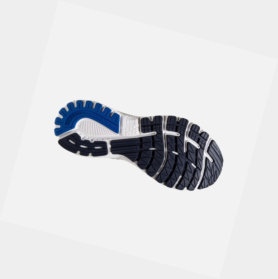 Scarpe Running Strada Uomo Brooks Adrenaline GTS 20 Grigie Blu Blu Marino | QDNEYM-389