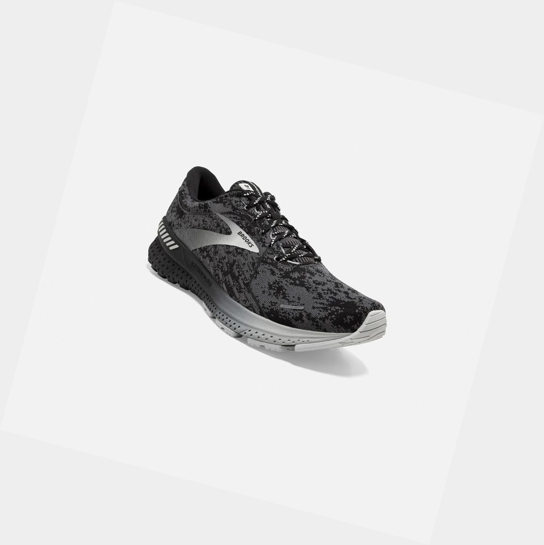 Scarpe Running Strada Uomo Brooks Adrenaline GTS 21 Nere Grigie | XKBYCR-291