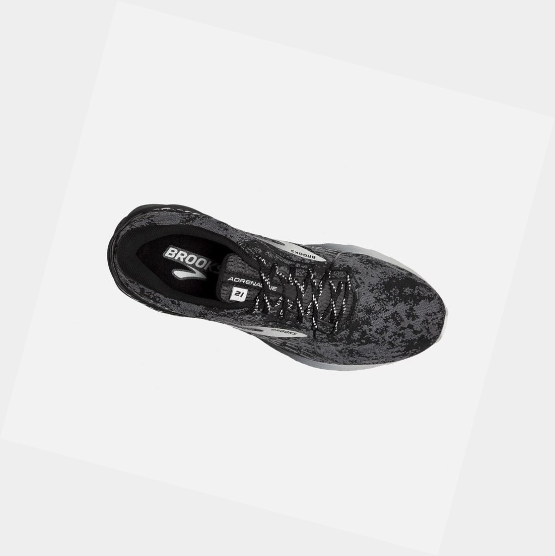 Scarpe Running Strada Uomo Brooks Adrenaline GTS 21 Nere Grigie | XKBYCR-291