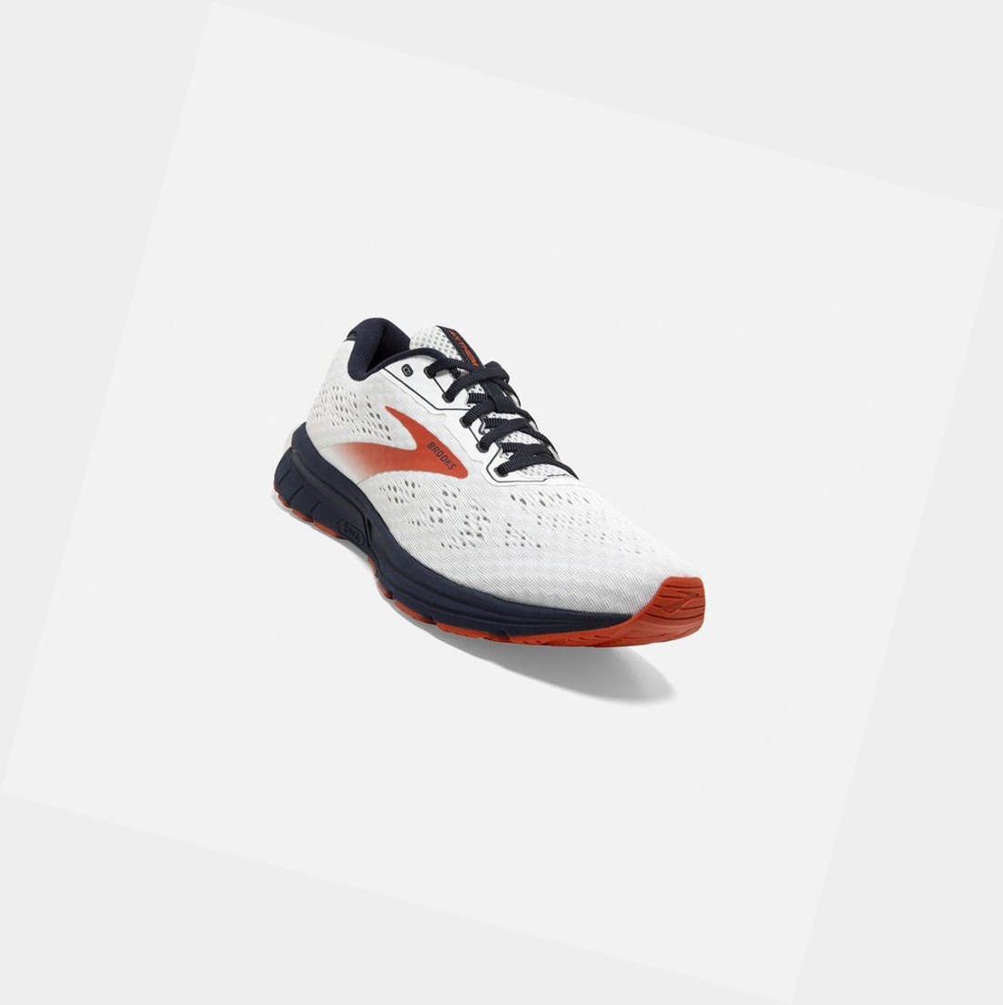 Scarpe Running Strada Uomo Brooks Anthem 4 Bianche Blu Marino Rosse | LKJIAP-513
