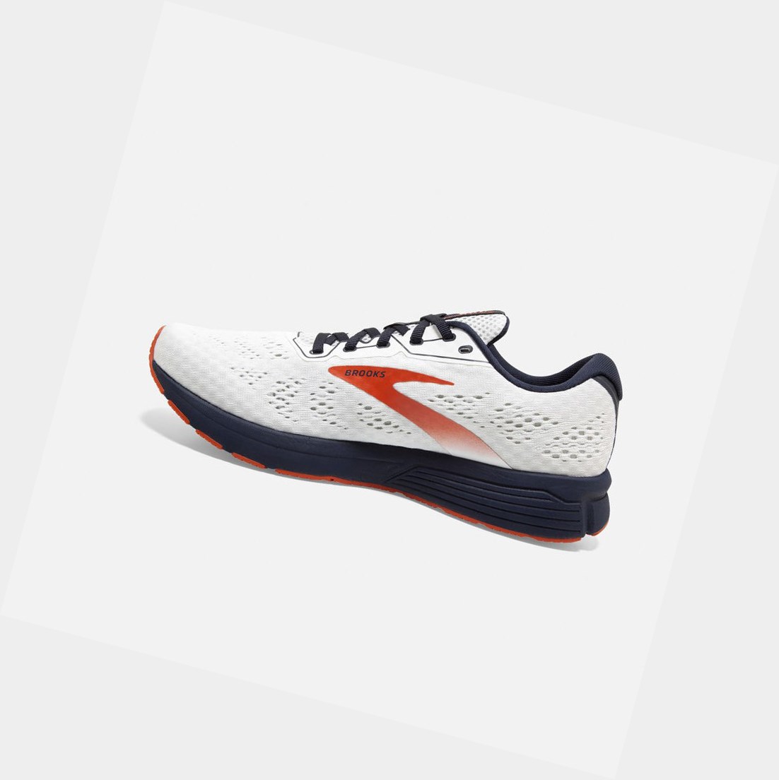 Scarpe Running Strada Uomo Brooks Anthem 4 Bianche Blu Marino Rosse | LKJIAP-513