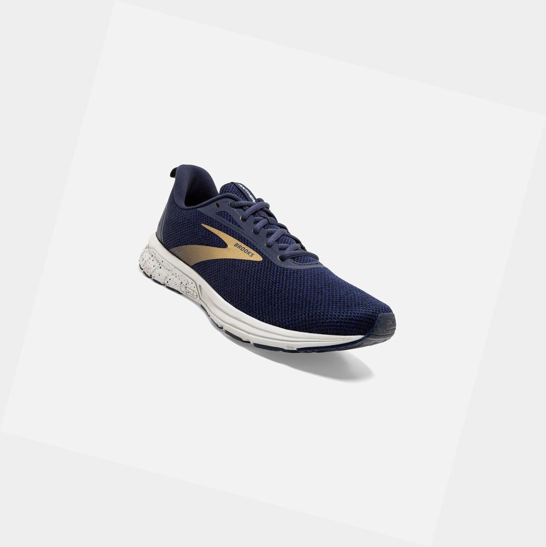 Scarpe Running Strada Uomo Brooks Anthem 3 Blu Marino Grigie Oro | LMVOAN-804