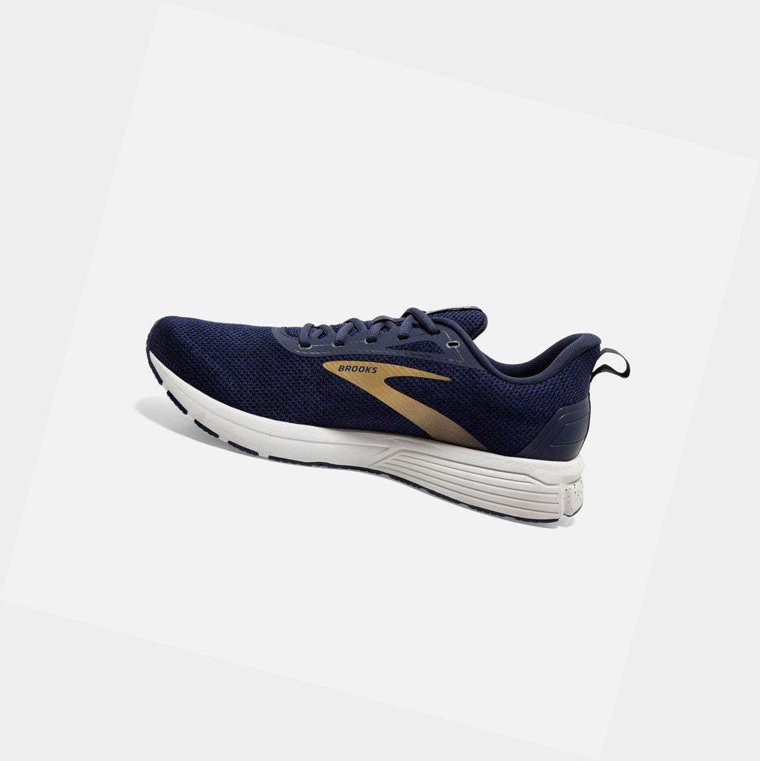 Scarpe Running Strada Uomo Brooks Anthem 3 Blu Marino Grigie Oro | LMVOAN-804