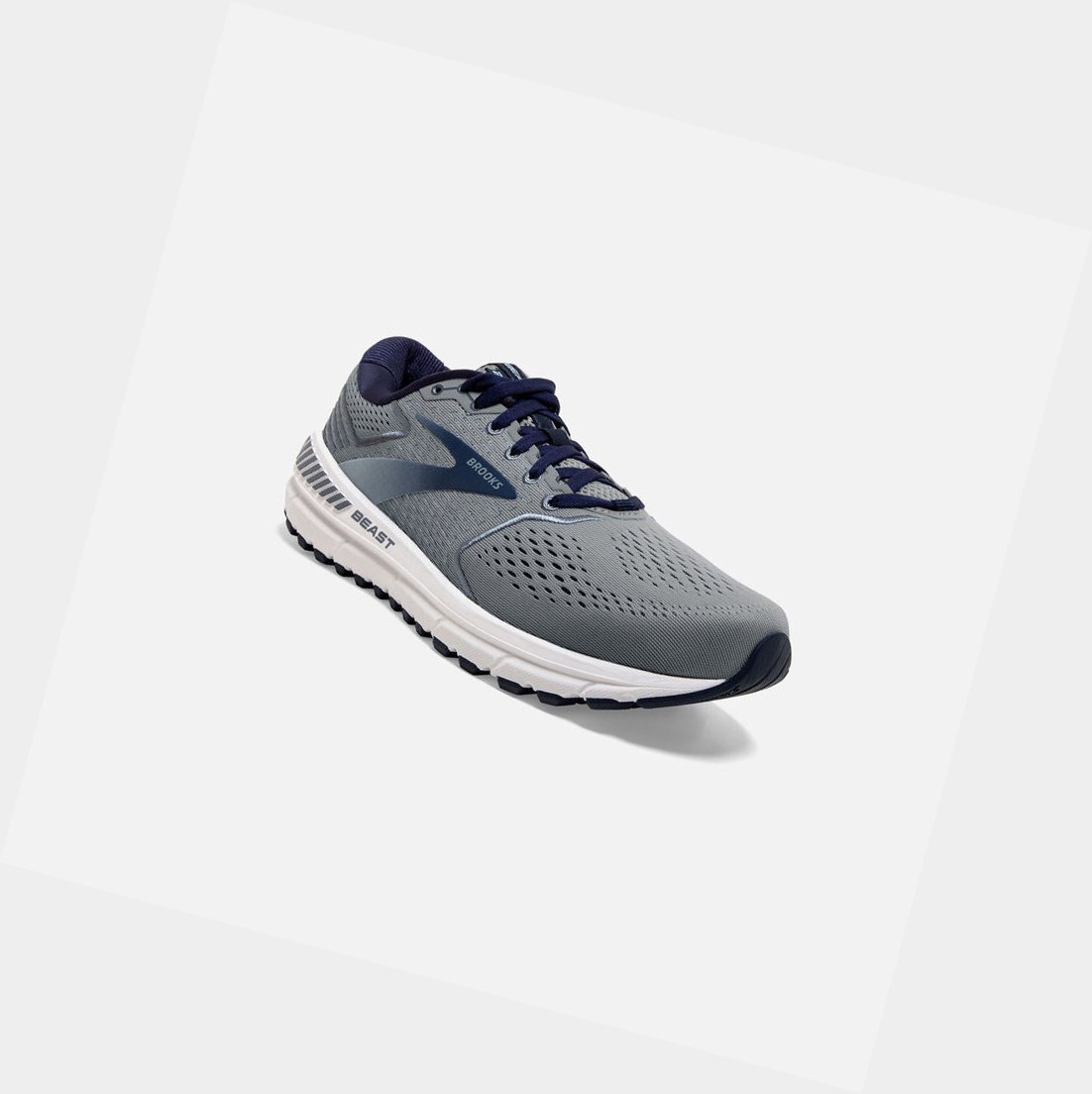 Scarpe Running Strada Uomo Brooks Beast '20 Blu Grigie | QMWURN-629