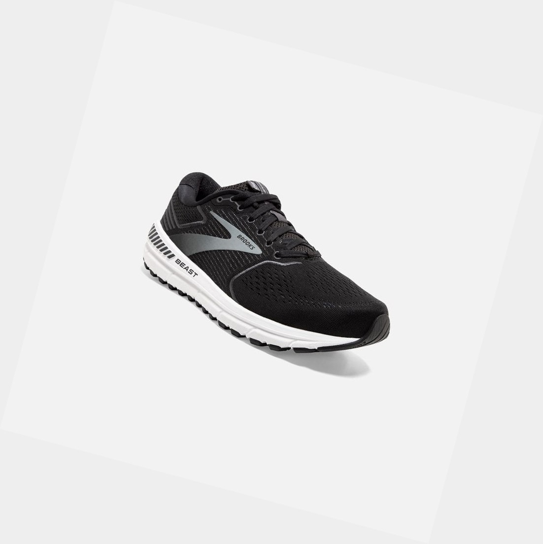 Scarpe Running Strada Uomo Brooks Beast '20 Nere Grigie | WVDBOF-780