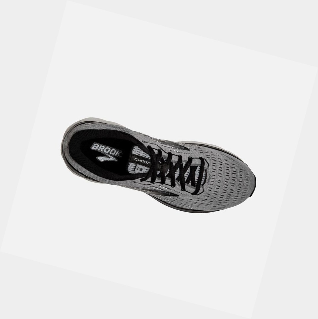 Scarpe Running Strada Uomo Brooks Ghost 13 Grigie Nere | CPIGTQ-617
