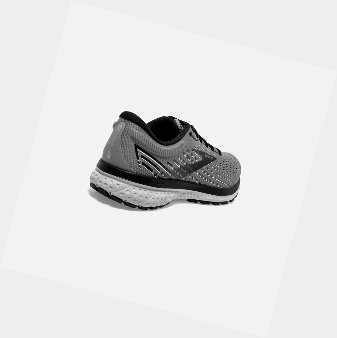 Scarpe Running Strada Uomo Brooks Ghost 13 Grigie Nere | CPIGTQ-617