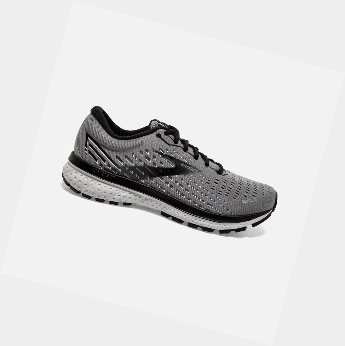 Scarpe Running Strada Uomo Brooks Ghost 13 Grigie Nere | CPIGTQ-617