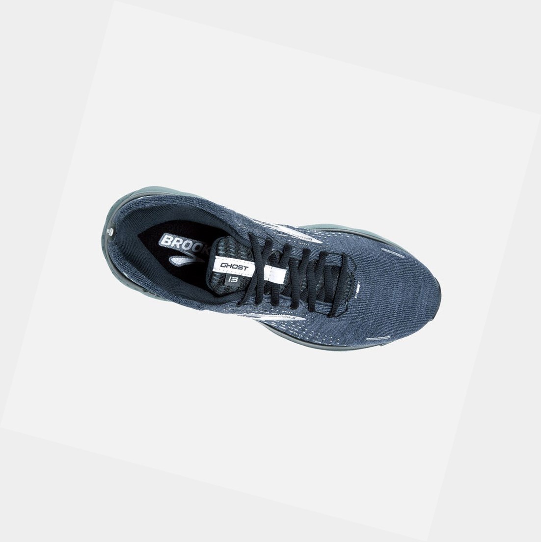 Scarpe Running Strada Uomo Brooks Ghost 13 Nere Grigie | GQSPDF-879