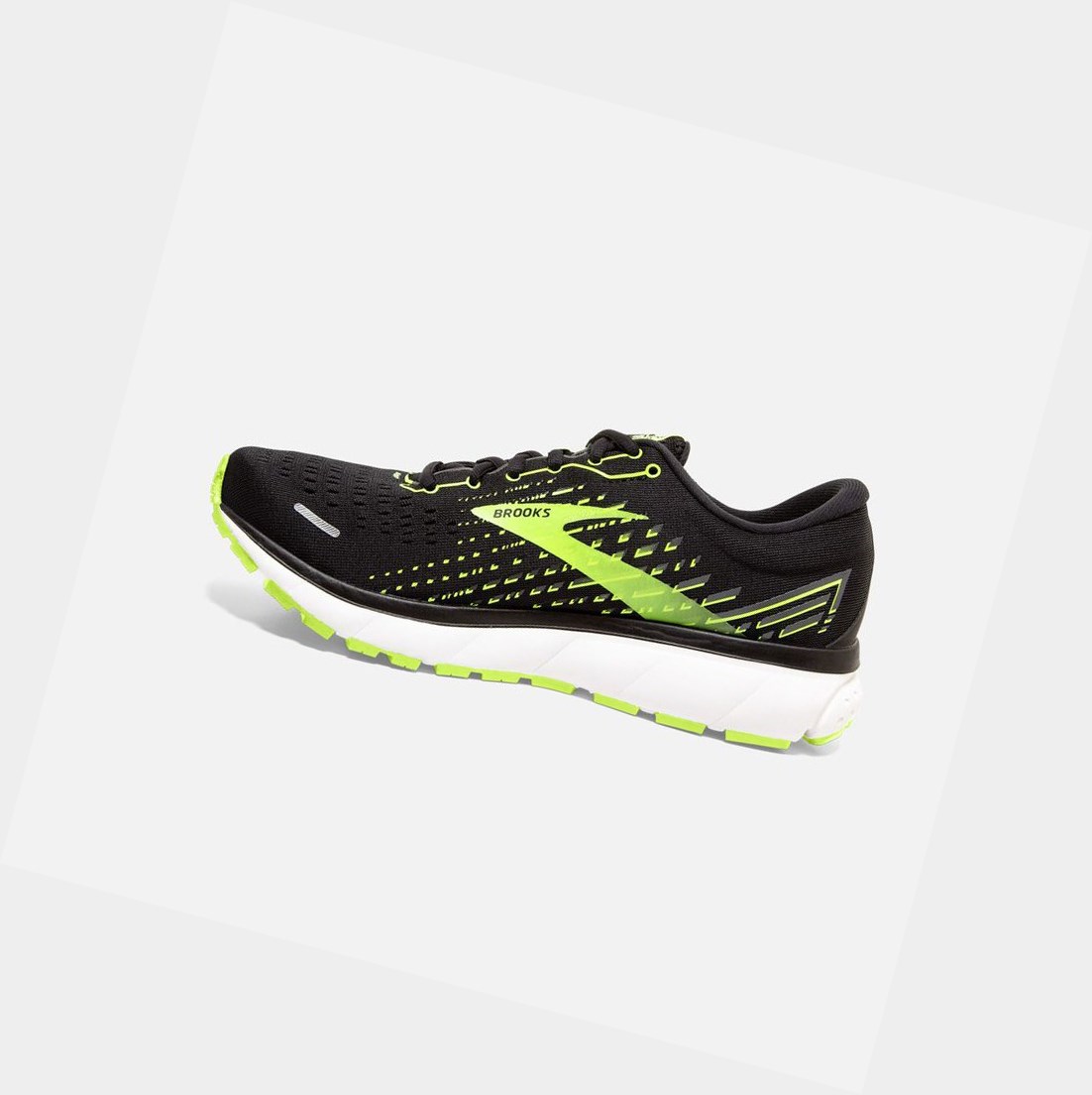 Scarpe Running Strada Uomo Brooks Ghost 13 Nere Bianche | HOARGC-324