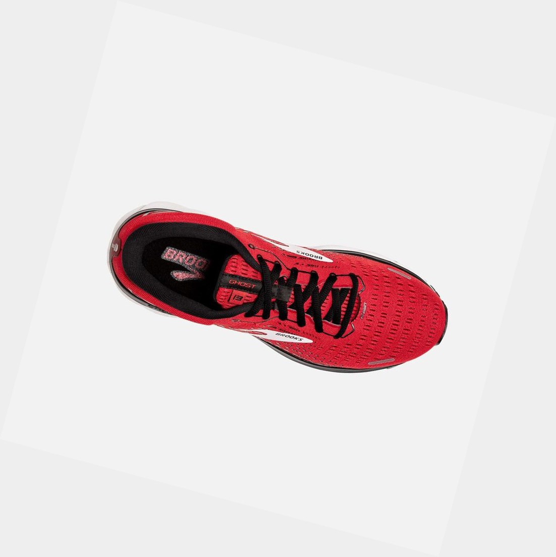 Scarpe Running Strada Uomo Brooks Ghost 13 Nere Bianche | HPNSKZ-279