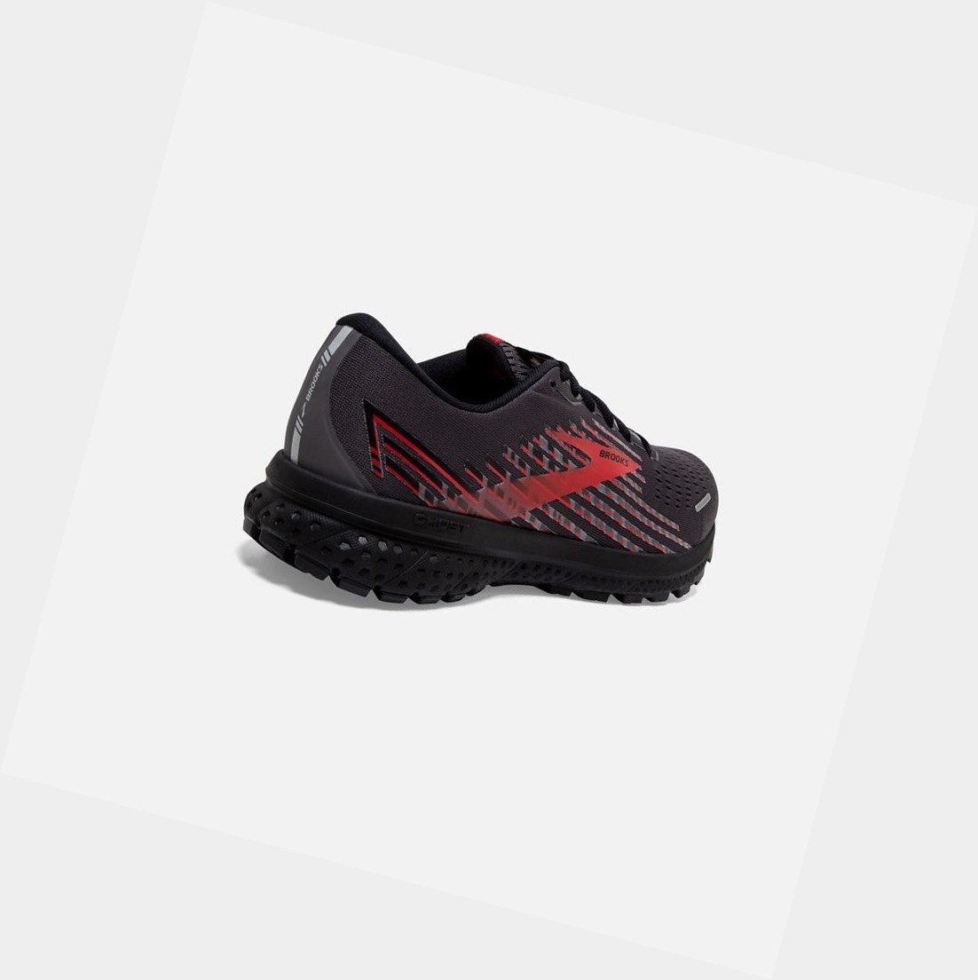 Scarpe Running Strada Uomo Brooks Ghost 13 GTX Nere Rosse | JOZTNV-742