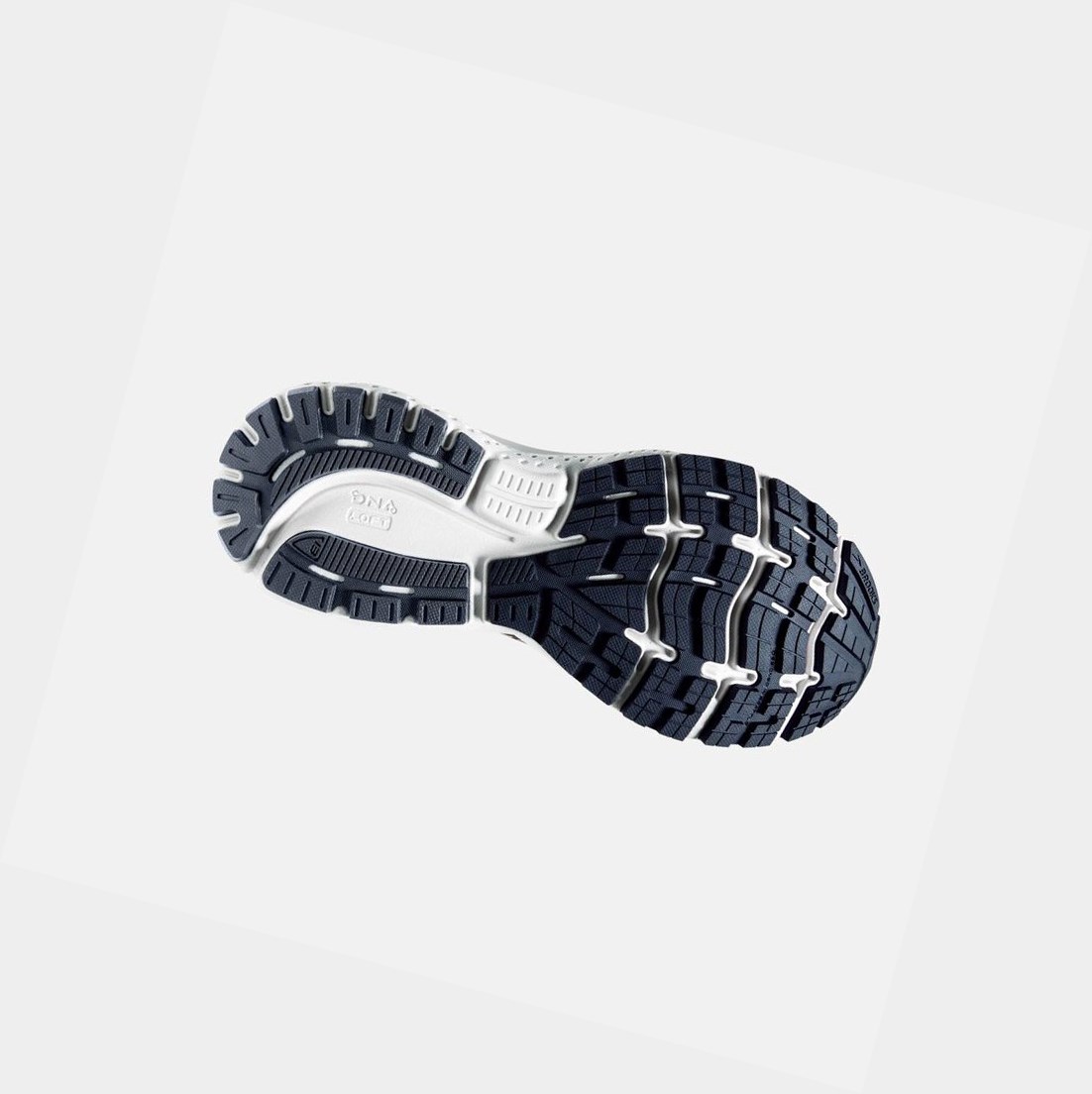 Scarpe Running Strada Uomo Brooks Ghost 13 Grigie Blu Marino | LDWUIF-320