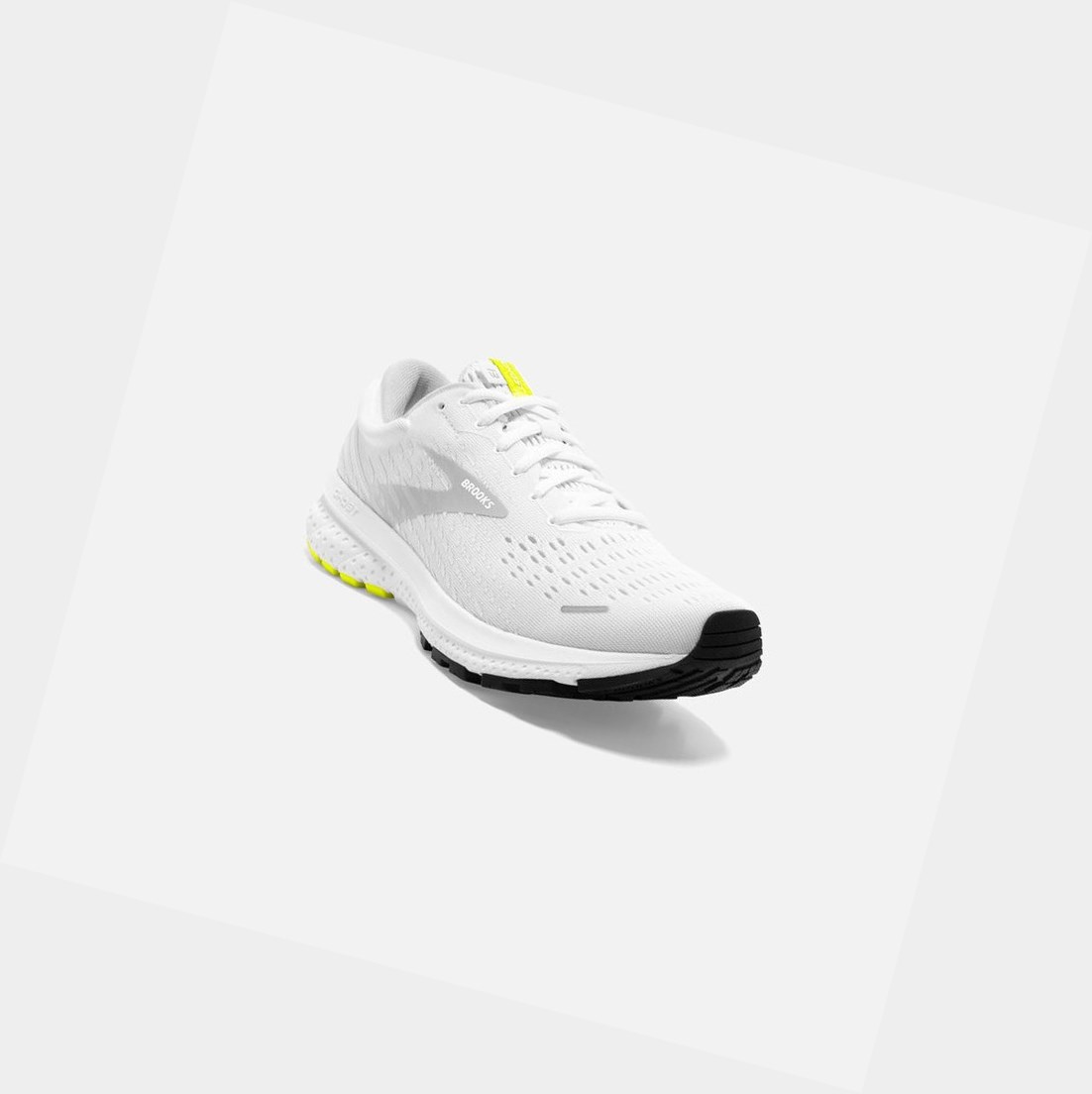 Scarpe Running Strada Uomo Brooks Ghost 13 Bianche | MGBQIY-876
