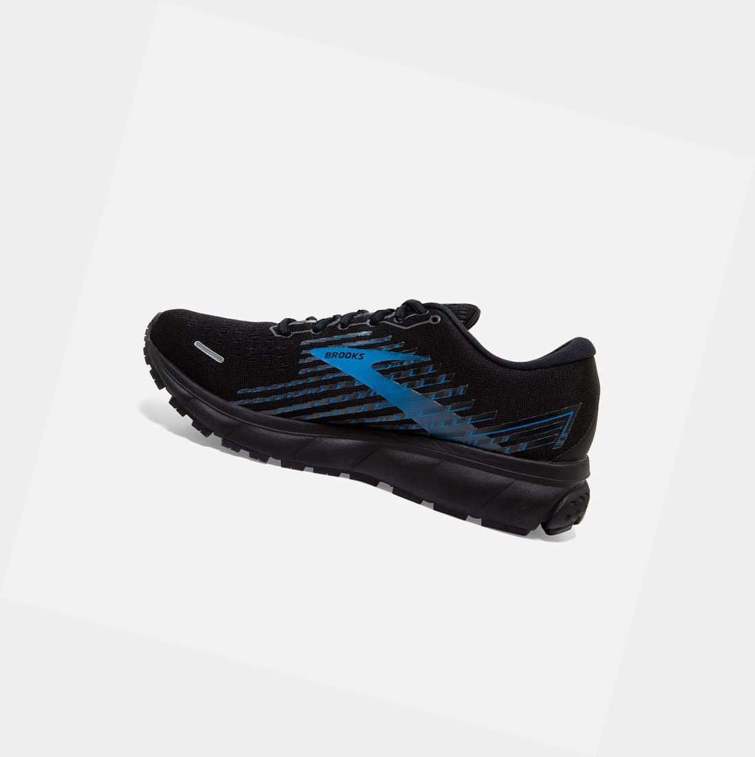 Scarpe Running Strada Uomo Brooks Ghost 13 GTX Nere Grigie Blu | MOPLRH-214