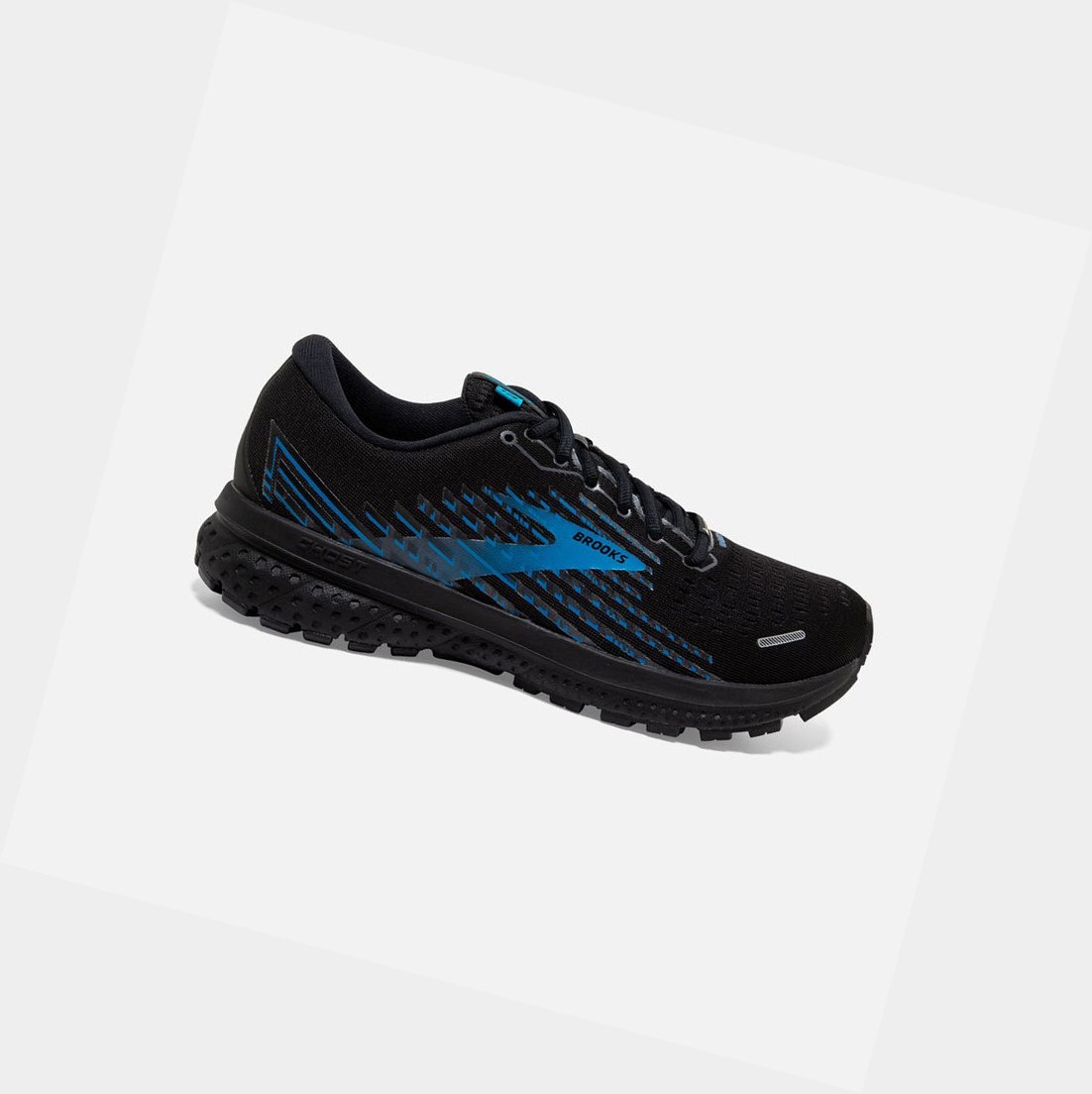 Scarpe Running Strada Uomo Brooks Ghost 13 GTX Nere Grigie Blu | MOPLRH-214