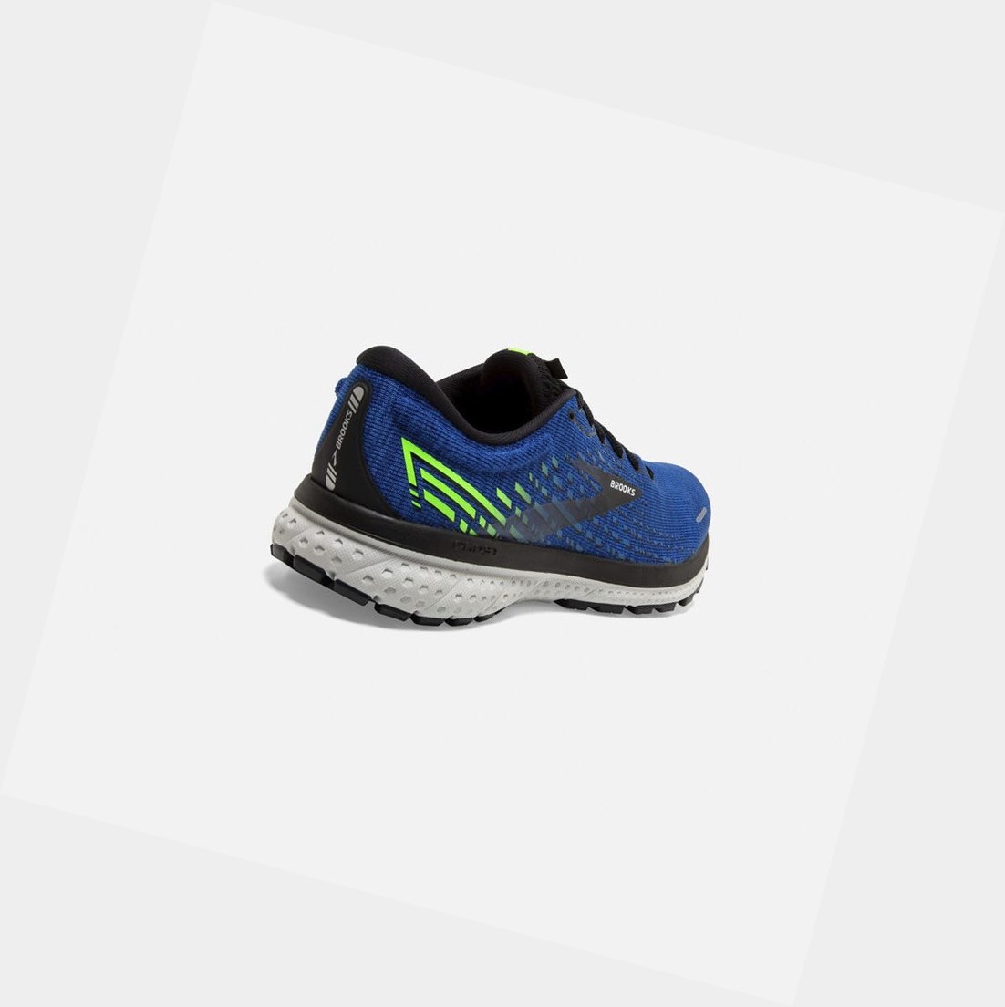 Scarpe Running Strada Uomo Brooks Ghost 13 Blu Nere Verdi | RCPFYT-608