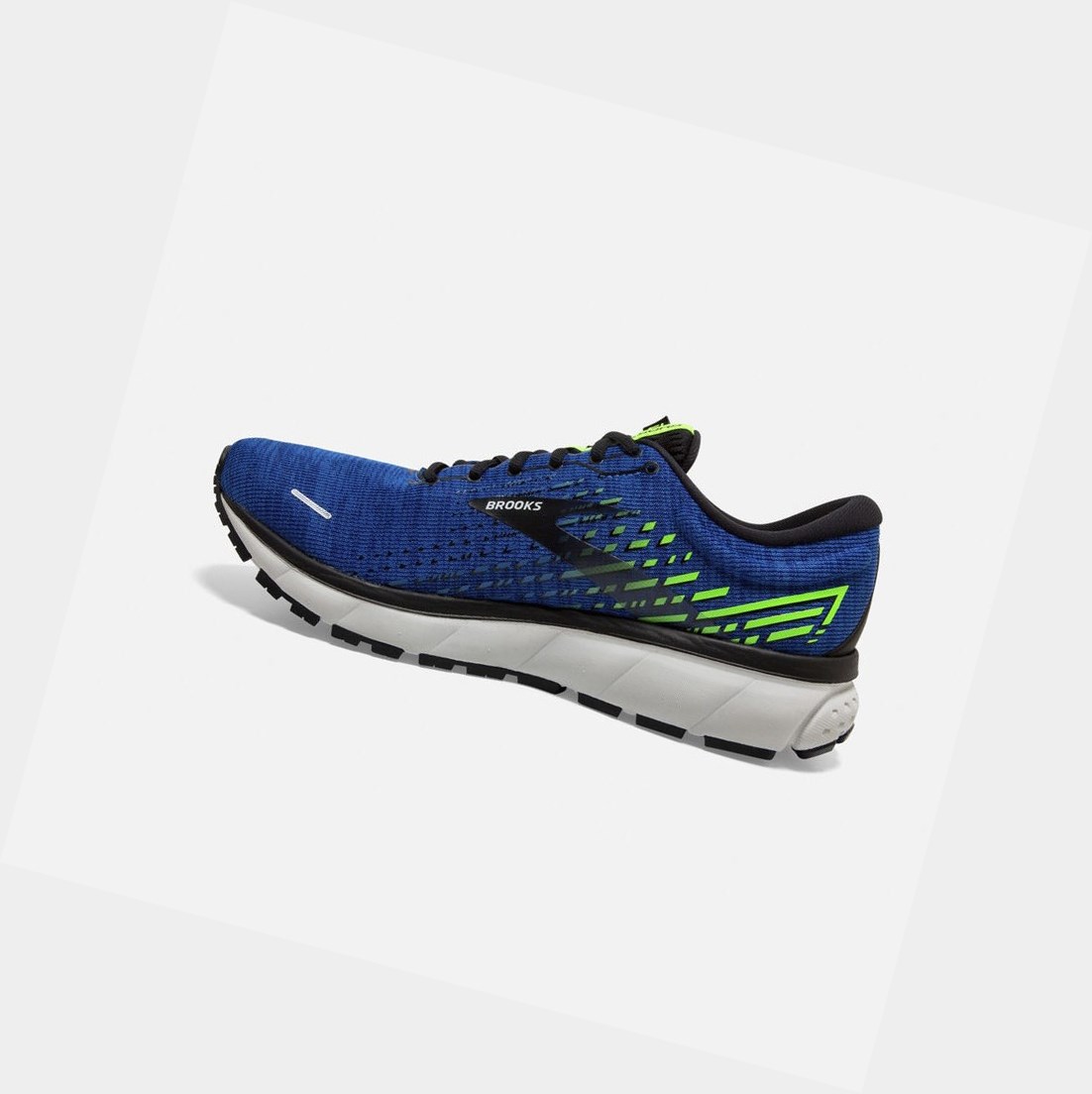 Scarpe Running Strada Uomo Brooks Ghost 13 Blu Nere Verdi | RCPFYT-608