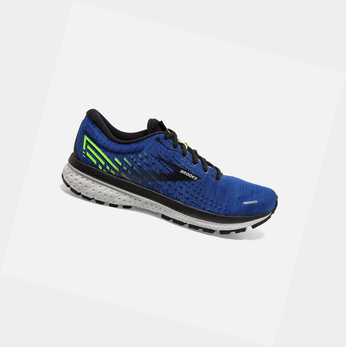 Scarpe Running Strada Uomo Brooks Ghost 13 Blu Nere Verdi | RCPFYT-608