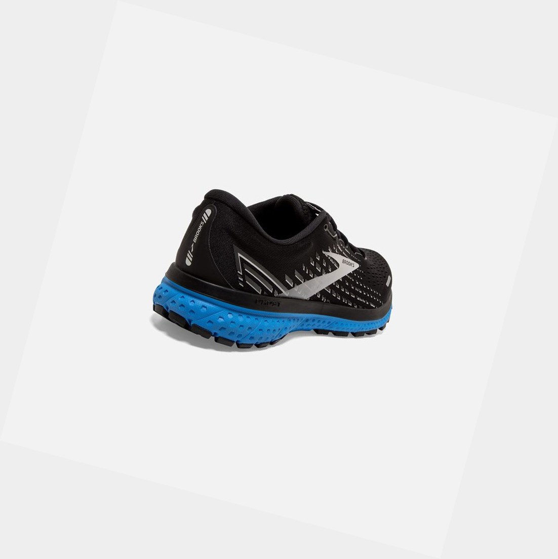 Scarpe Running Strada Uomo Brooks Ghost 13 Nere Grigie Blu | TQORXY-560