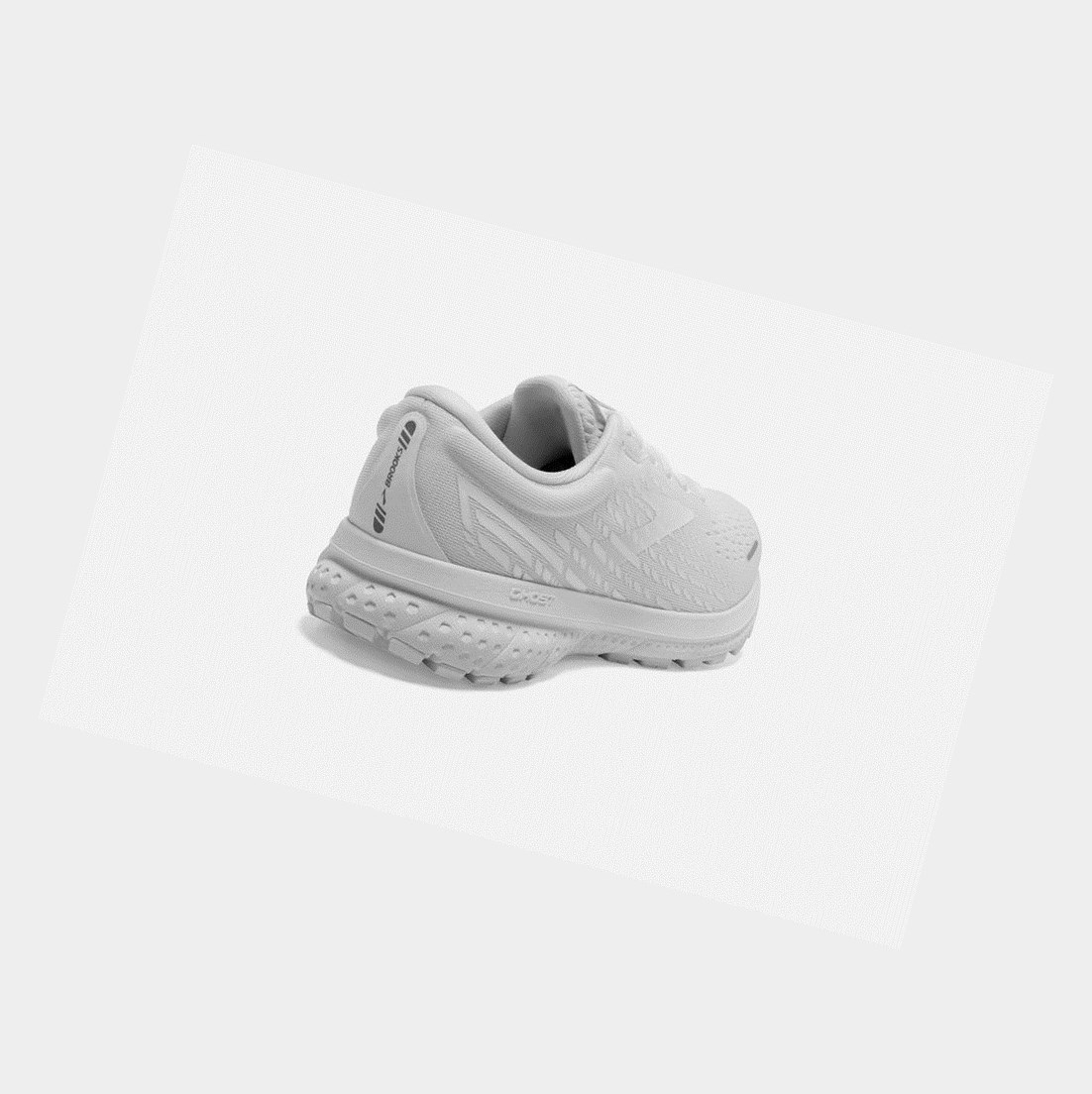 Scarpe Running Strada Uomo Brooks Ghost 13 Bianche Bianche | VKCQOD-605
