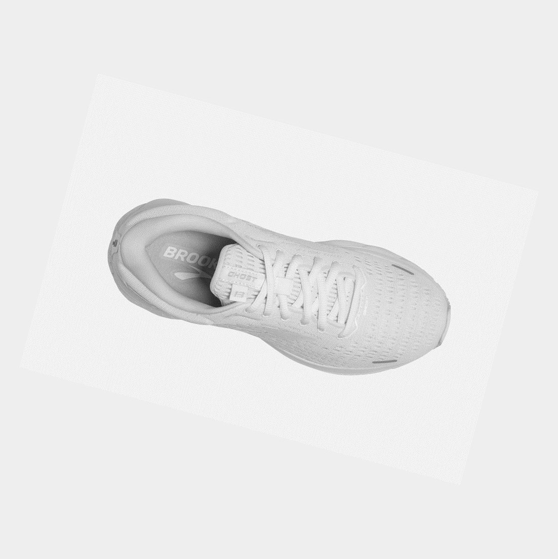 Scarpe Running Strada Uomo Brooks Ghost 13 Bianche Bianche | VKCQOD-605