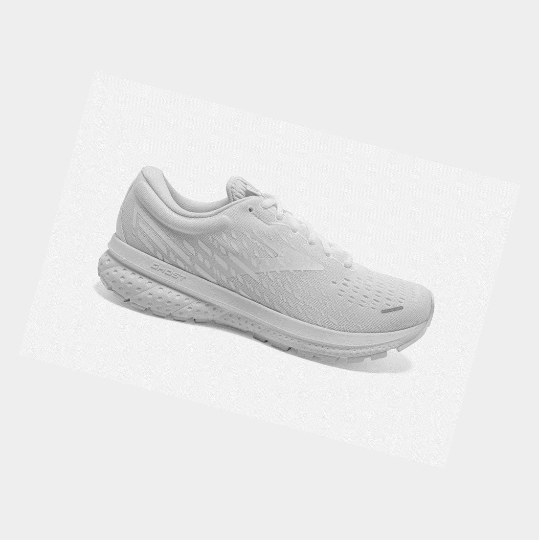 Scarpe Running Strada Uomo Brooks Ghost 13 Bianche Bianche | VKCQOD-605
