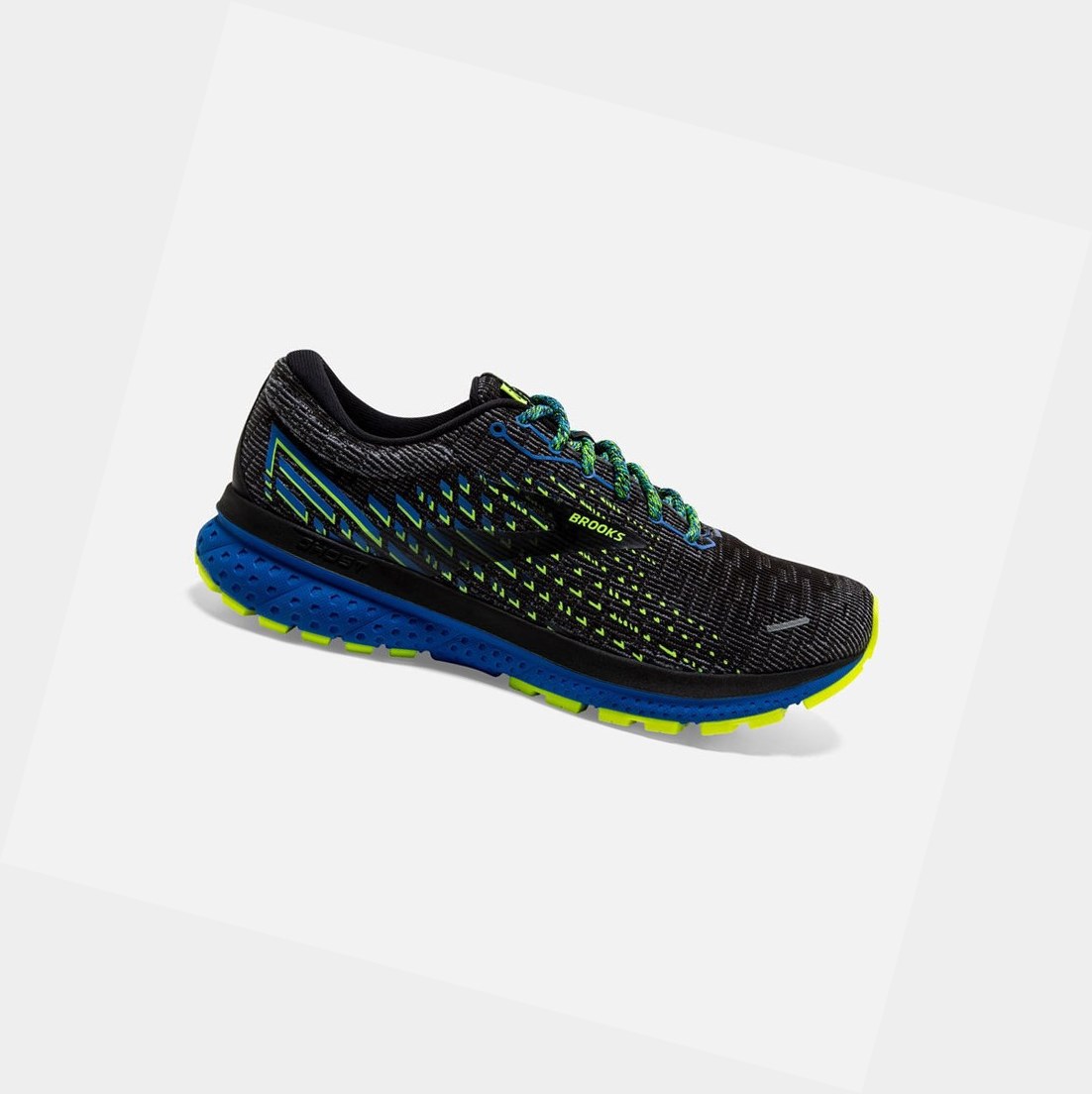 Scarpe Running Strada Uomo Brooks Ghost 13 Nere Blu | WJXTZU-306