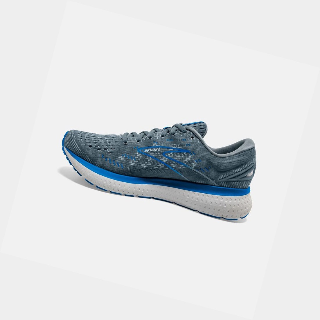 Scarpe Running Strada Uomo Brooks Glycerin 19 Grigie Blu Scuro | DXJSNY-467