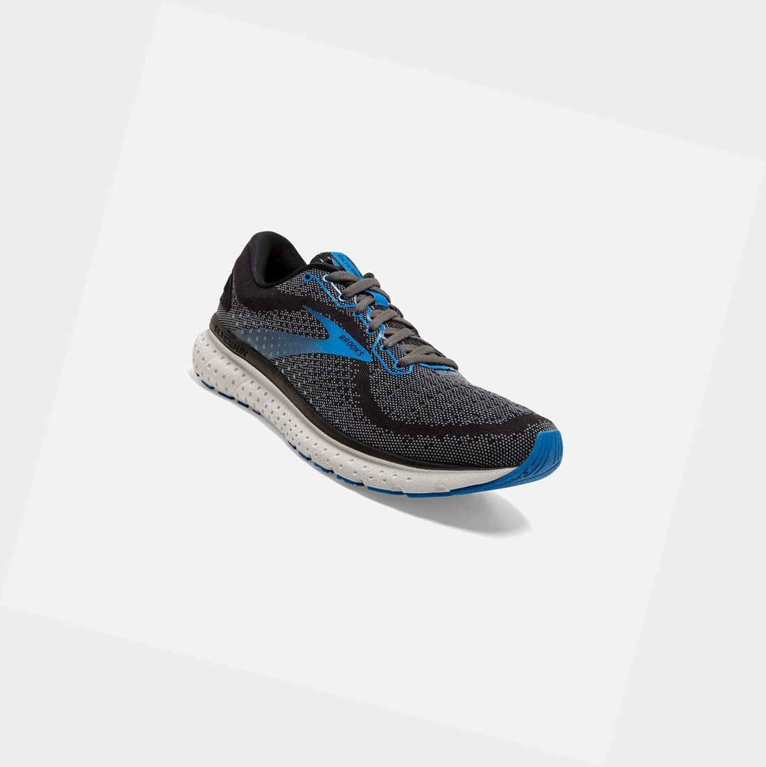 Scarpe Running Strada Uomo Brooks Glycerin 18 Nere Blu | GIDWPL-384