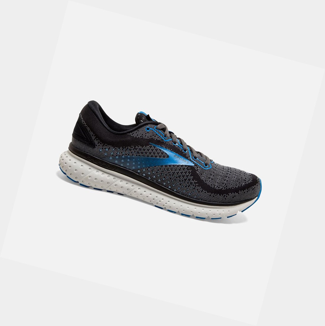 Scarpe Running Strada Uomo Brooks Glycerin 18 Nere Blu | GIDWPL-384