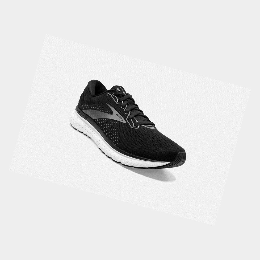 Scarpe Running Strada Uomo Brooks Glycerin 18 Nere Bianche | ODEFGN-702