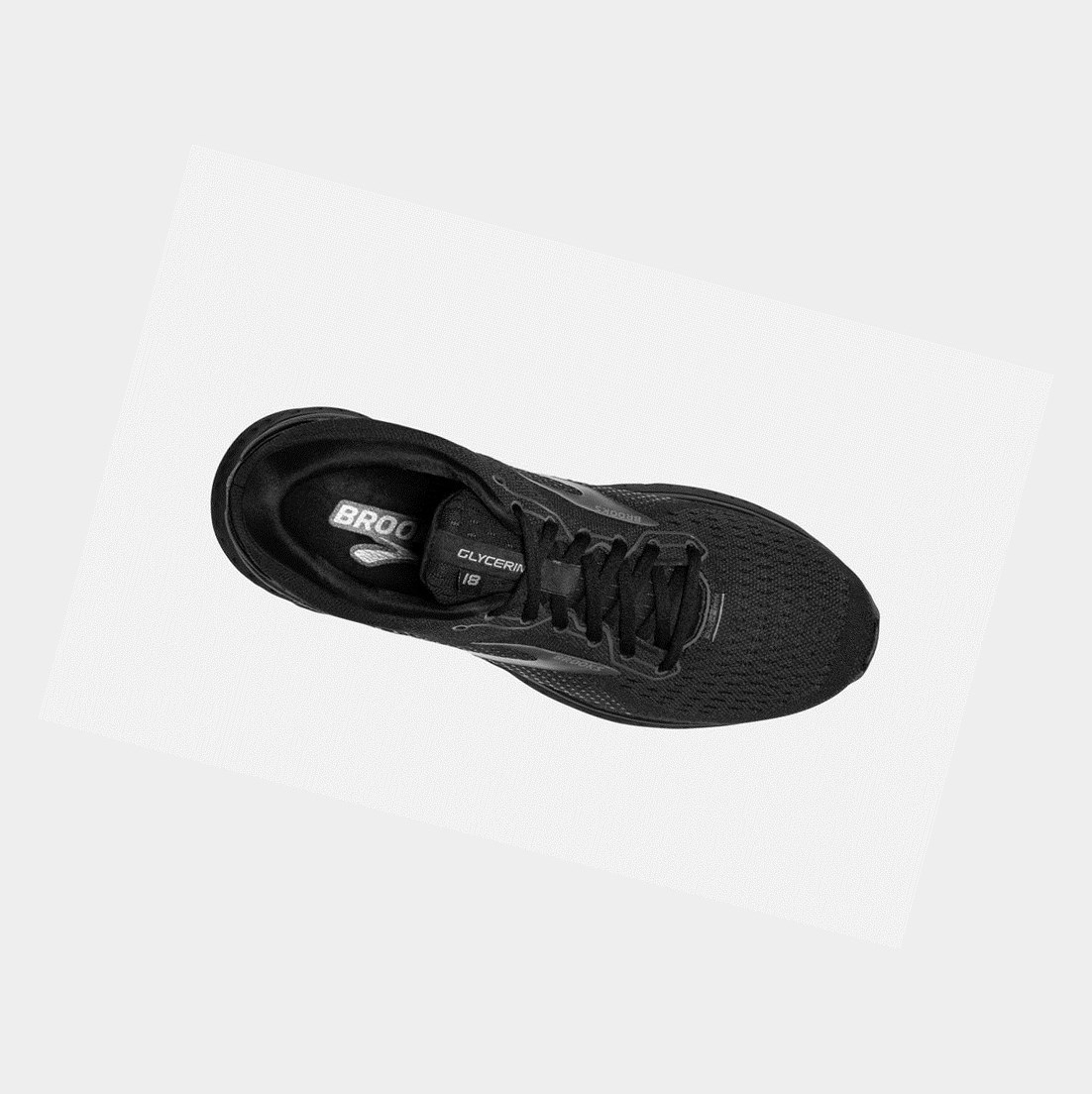 Scarpe Running Strada Uomo Brooks Glycerin 18 Nere | QOSTPI-152
