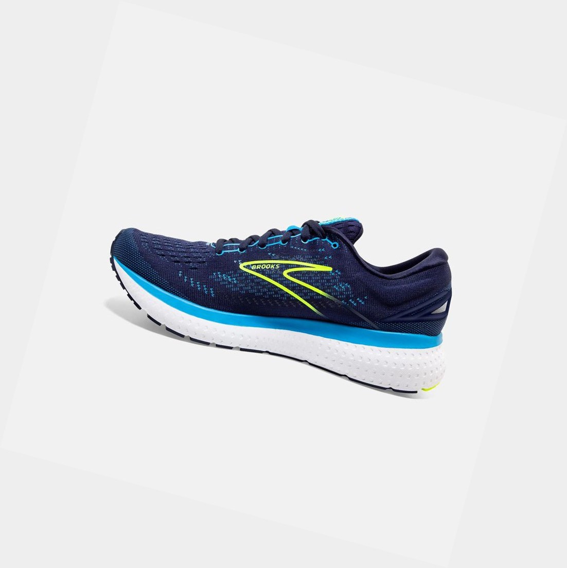 Scarpe Running Strada Uomo Brooks Glycerin 19 Blu Marino Blu | UTNWAY-854