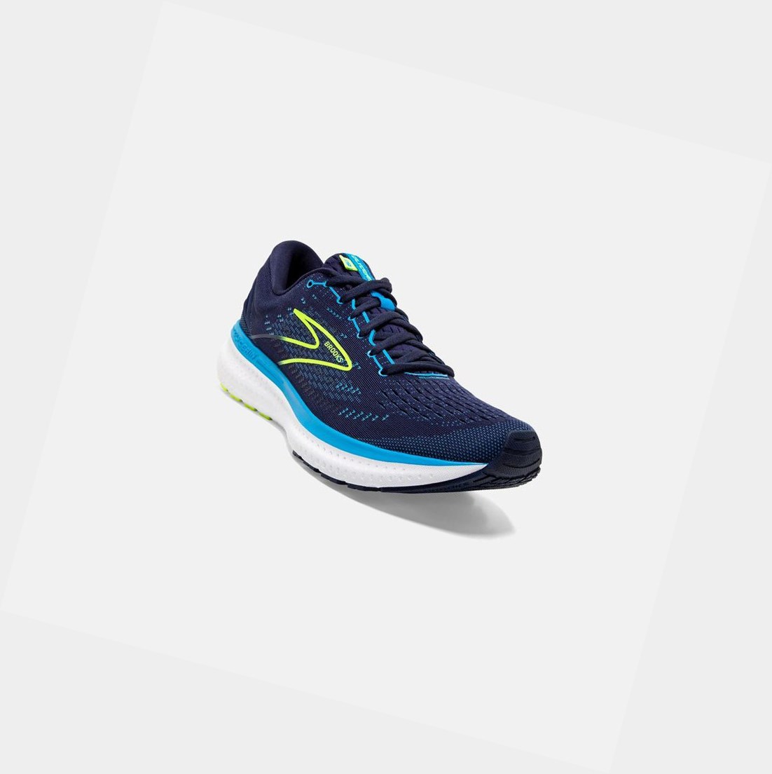 Scarpe Running Strada Uomo Brooks Glycerin 19 Blu Marino Blu | UTNWAY-854